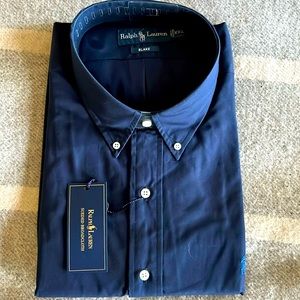 Ralph Lauren “Blake” Navy Button Down Shirt